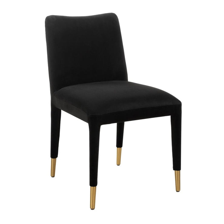Uttermost Conifer Onyx Velvet Modern Dining Chairs ~ Set of 2