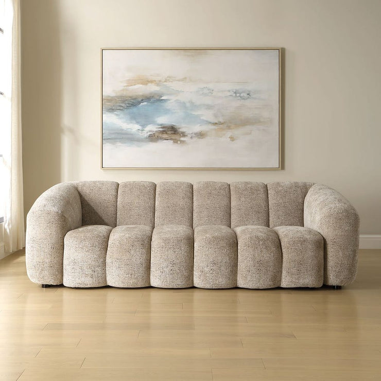 Uttermost Modella Modern Chenille Channeled Sofa