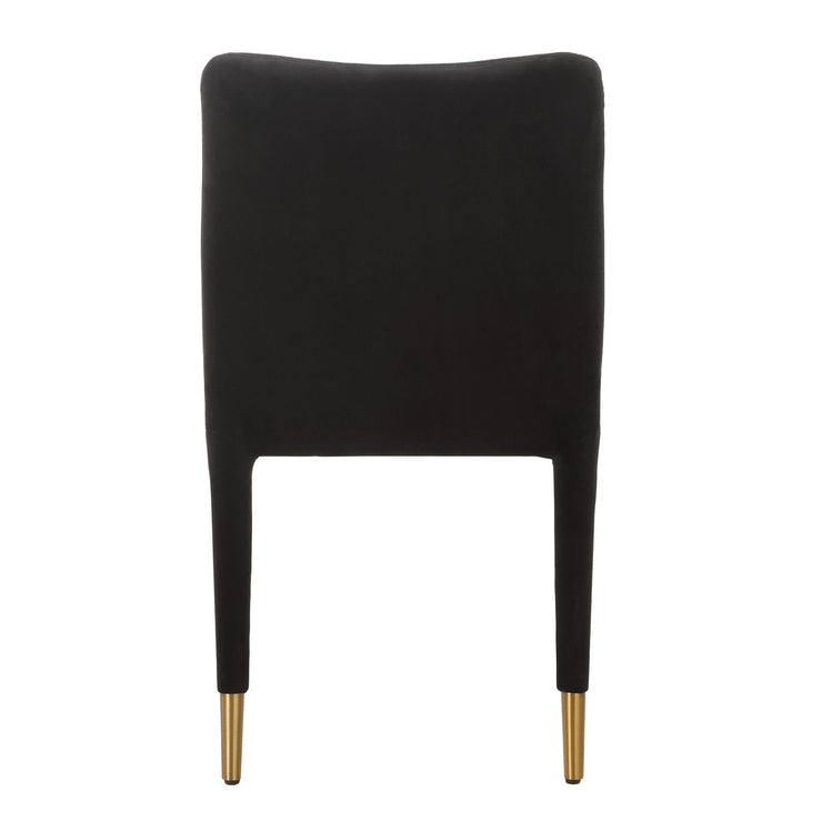 Uttermost Conifer Onyx Velvet Modern Dining Chairs ~ Set of 2