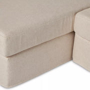 Four Hands Hampton 2 Piece Left Chaise Sectional ~ Evere Creme Upholstered Performance Fabric
