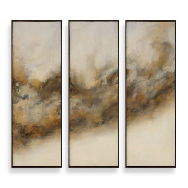 Uttermost Smoke Break Hand Painted Canvases ~ Set Of 3