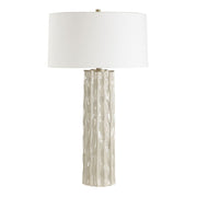 Uttermost Parilli Taupe Gray Glazed Table Lamp With Off White Linen Shade