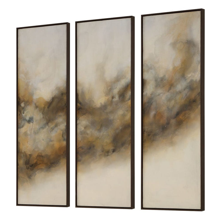 Uttermost Smoke Break Hand Painted Canvases ~ Set Of 3