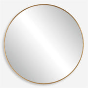 Uttermost Junius Antiqued Gold Leaf Iron Large Round Mirror
