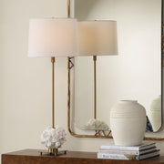 Uttermost Caronia Ivory Toned Coral Sculpture Buffet Lamp With Linen Shade