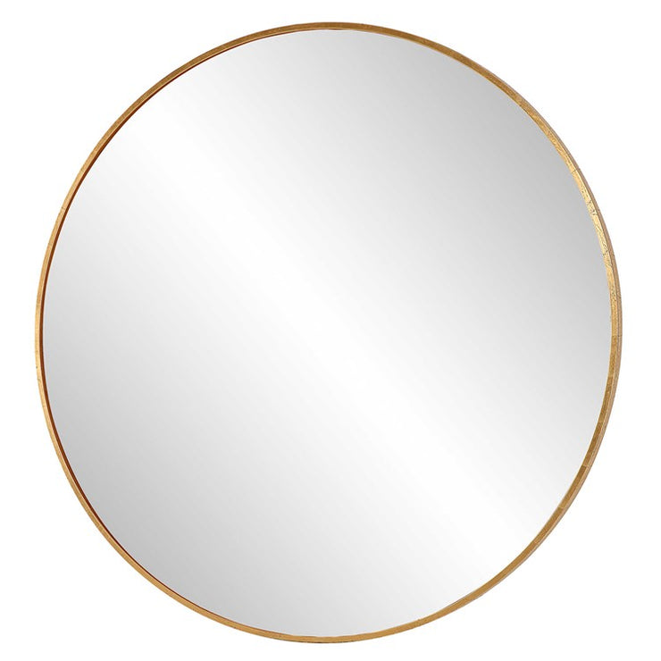 Uttermost Junius Antiqued Gold Leaf Iron Large Round Mirror