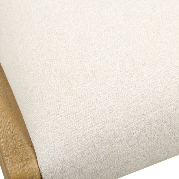 Uttermost Interweave Rattan Cane and Light Oak Ceruse Counter Stool