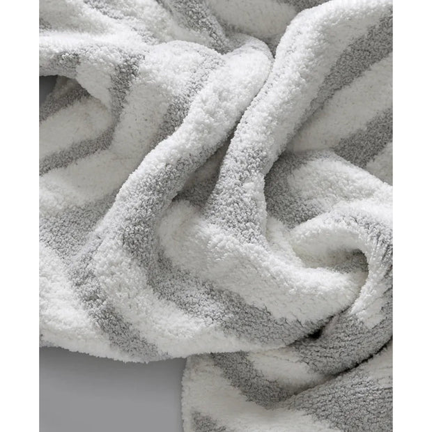 Sunday Citizen Tulum Cloud Gray and Off White Throw