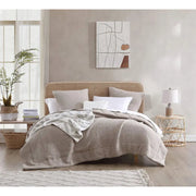 Sunday Citizen Tulum Cloud Gray and Off White Throw