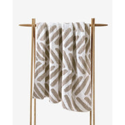 Sunday Citizen Tulum Taupe and Off White Throw