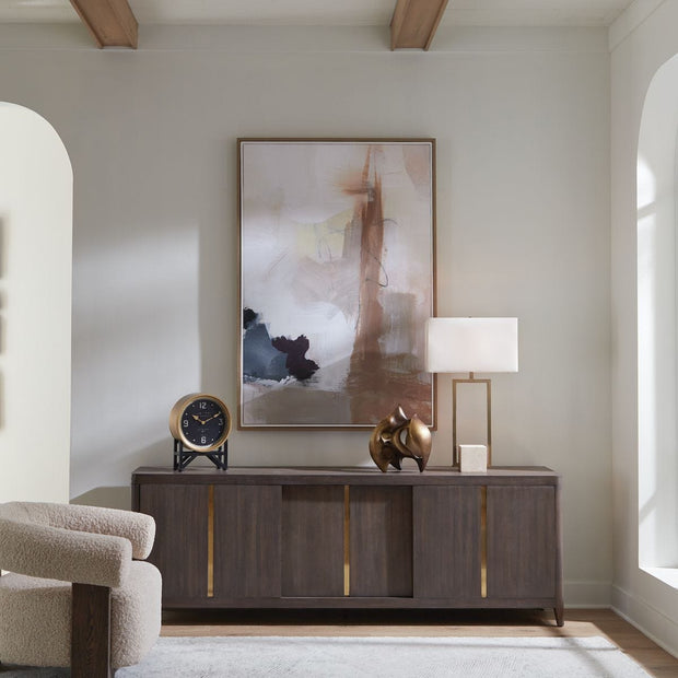 Uttermost Bluster Framed Canvas