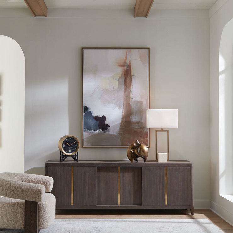 Uttermost Bluster Framed Canvas