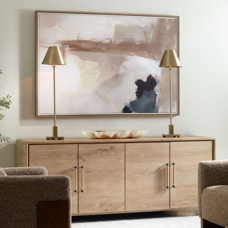 Uttermost Bluster Framed Canvas