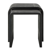 Uttermost Interpose Gray Shagreen Set of 2 Nesting Side Tables