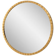 Uttermost Dandridge Antiqued Gold Leaf Iron Round Mirror
