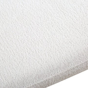 Uttermost Ascend White Boucle Cushioned Seat with Aged Gold Iron Dining Chair