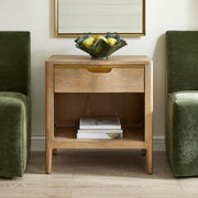 Uttermost Tabi Natural Finish Solid Oak Side Table