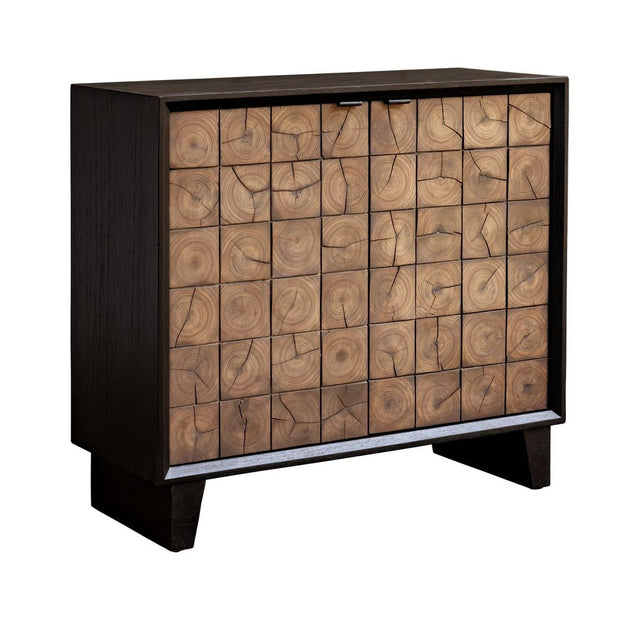 Uttermost Muestra Mindi Wood And Sleek Black Finish 2 Dood Cabinet