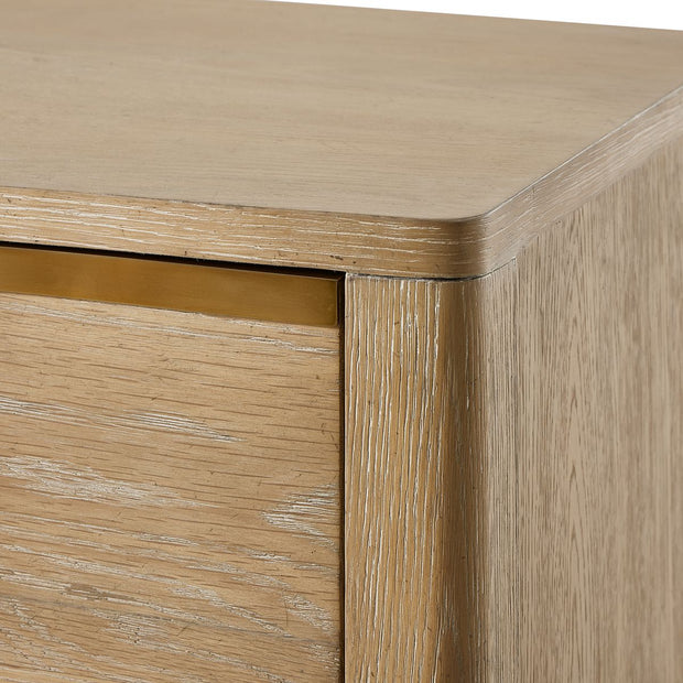 Uttermost Tabi Natural Finish Solid Oak Side Table