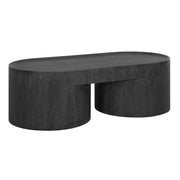 Uttermost Isbell Black Stained Oak Modern Coffee Table