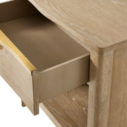 Uttermost Tabi Natural Finish Solid Oak Side Table