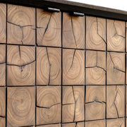 Uttermost Muestra Mindi Wood And Sleek Black Finish 2 Dood Cabinet