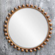 Uttermost Cyra Walnut Wood Round Mirror
