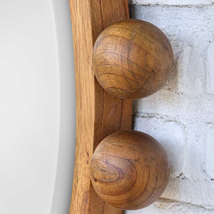 Uttermost Cyra Walnut Wood Round Mirror