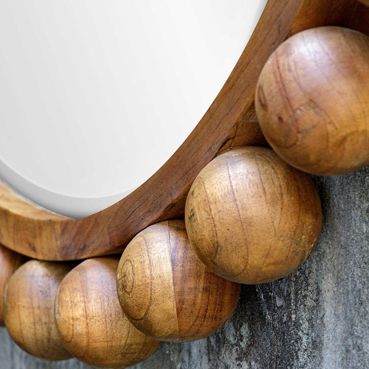 Uttermost Cyra Walnut Wood Round Mirror