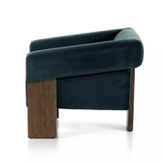Four Hands Cairo Chair ~ Modern Velvet Smoke Upholstered Fabric