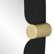 Uttermost Bonded Matte Black Iron Round Mirror