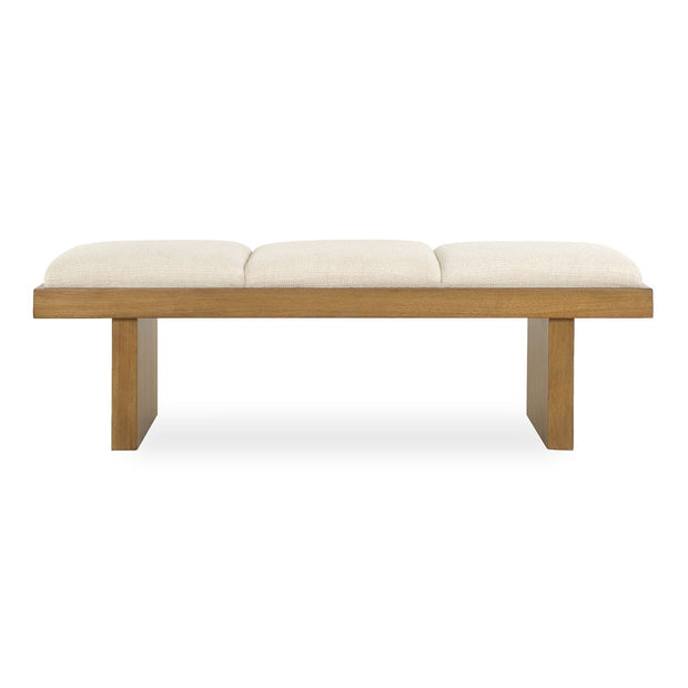 Uttermost Haden Ivory Boucle Bench