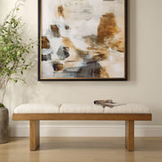 Uttermost Haden Ivory Boucle Bench