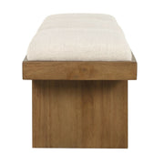 Uttermost Haden Ivory Boucle Bench