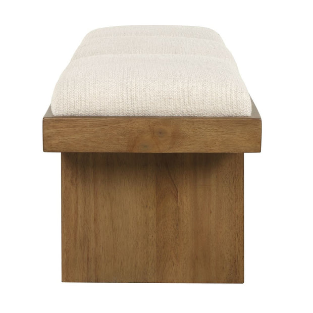 Uttermost Haden Ivory Boucle Bench