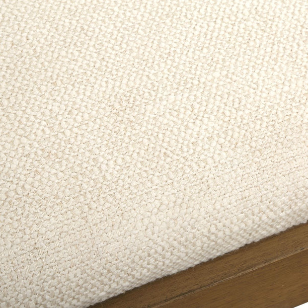 Uttermost Haden Ivory Boucle Bench