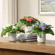 Uttermost Trilogy Set Of 3 Primrose Accents in Glazed Ceramic Containers