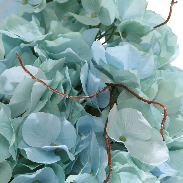 Uttermost Tranquil Blue Hydrangea  Set Of 2 BloomsIn Glass Vases