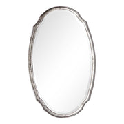 Casa Bella Living Oval Shaped Silver Framed Mirror