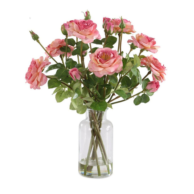 Uttermost Adoration A Symbol Of Love Rose Bouquet In Glass Jar
