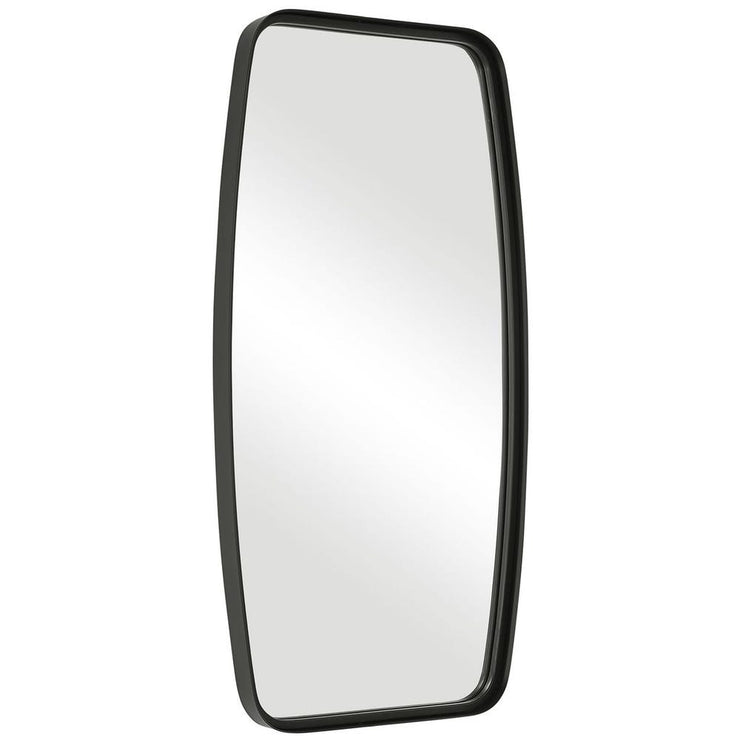 Casa Bella Living Thick Matte Black Metal Band Framed Mirror