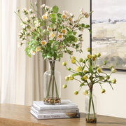 Uttermost Tranquility Lenten Set Of Two Rose Bouquets In Glass Jars