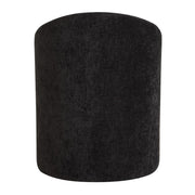 Uttermost Harbor Charcoal Black Velvet Barrel Back Dining Chair with Rolling Casters