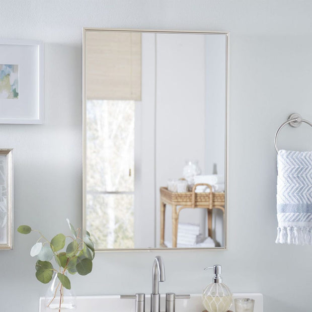 Casa Bella Living Warm Silver Bathroom Vanity Mirror