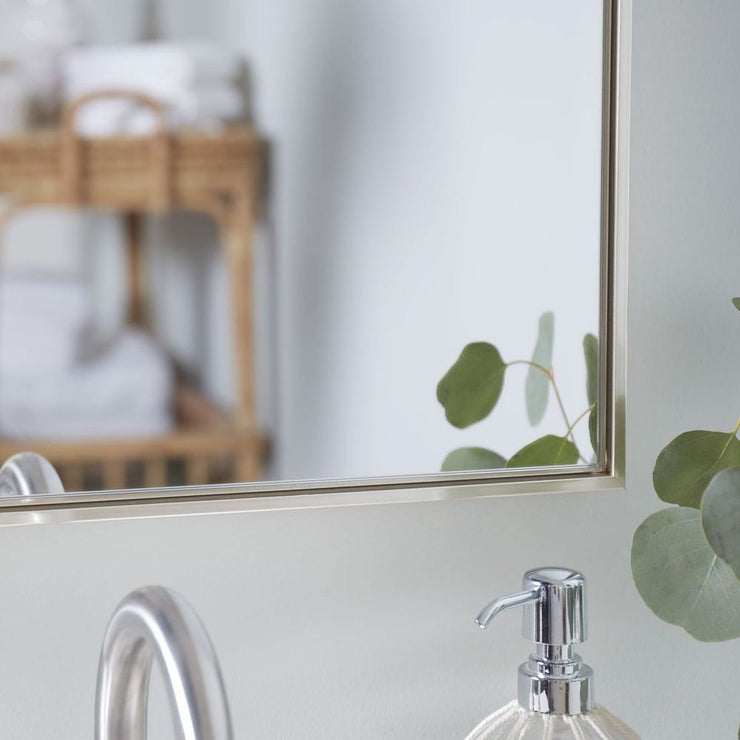 Casa Bella Living Warm Silver Bathroom Vanity Mirror