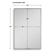 Casa Bella Living Warm Silver Bathroom Vanity Mirror