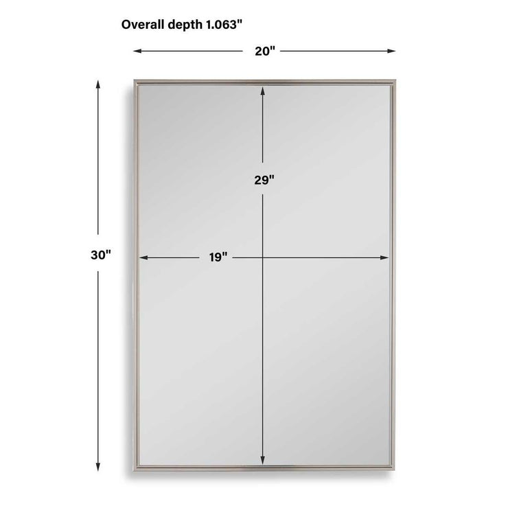 Casa Bella Living Warm Silver Bathroom Vanity Mirror