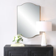 Casa Bella Living Warm Brushed Gold Gracefully Arched Mirror