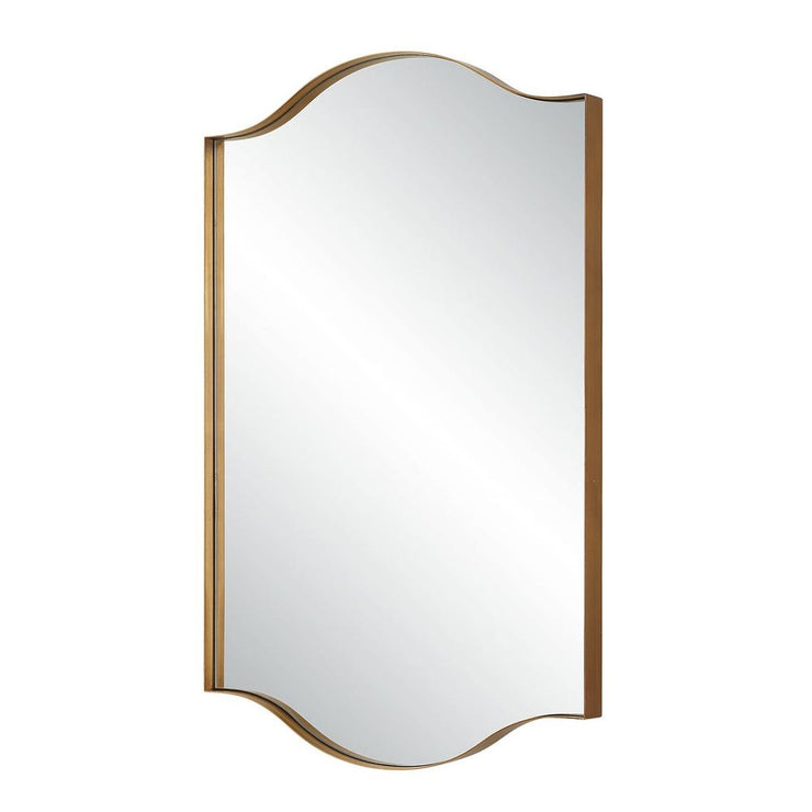 Casa Bella Living Warm Brushed Gold Gracefully Arched Mirror