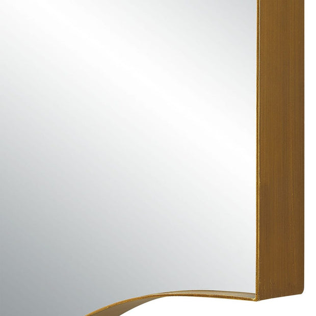 Casa Bella Living Warm Brushed Gold Gracefully Arched Mirror